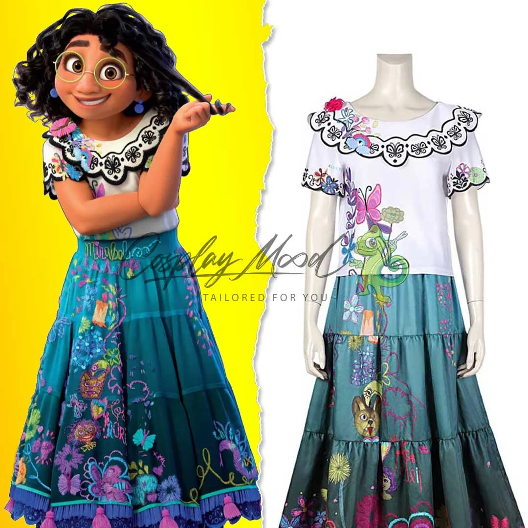 Costume Cosplay Mirabel Madrigal Encanto Disney - immagine 3