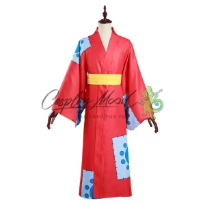 Costume Cosplay Monkey D Luffy versione Wano One Piece