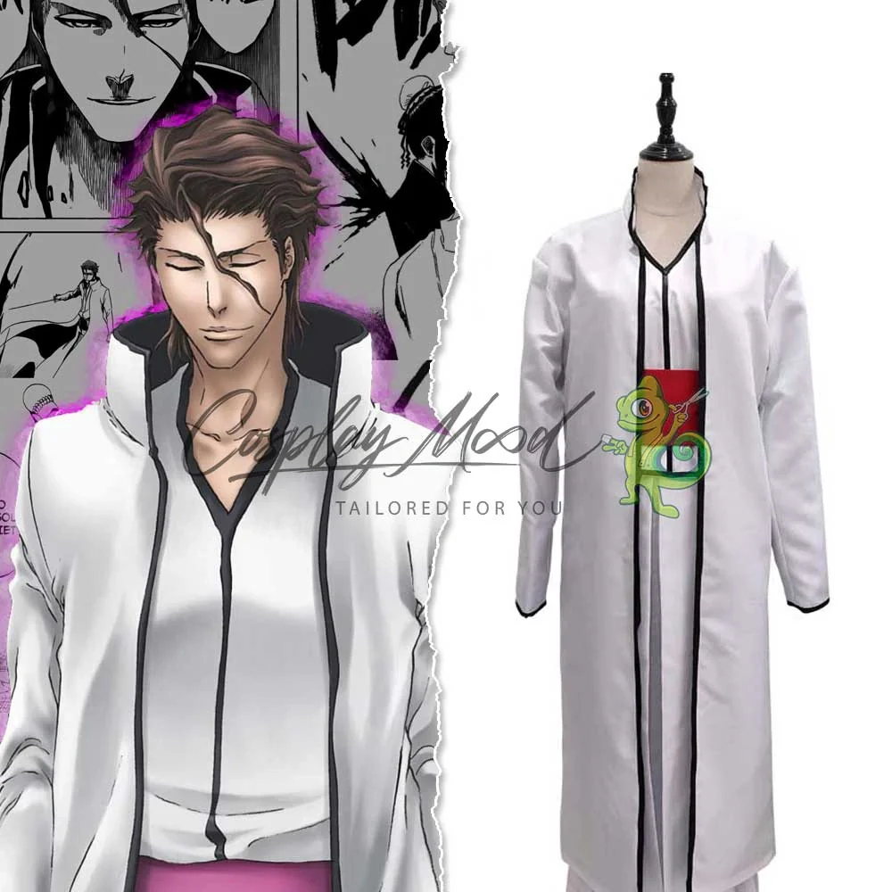 Costume Cosplay Sosuke Aizen Hueco Mundo Saga Bleach - immagine 3