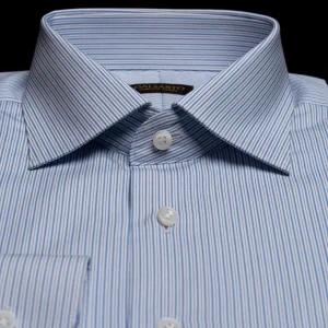 Camicia Bacchettata Bianca e Azzurra