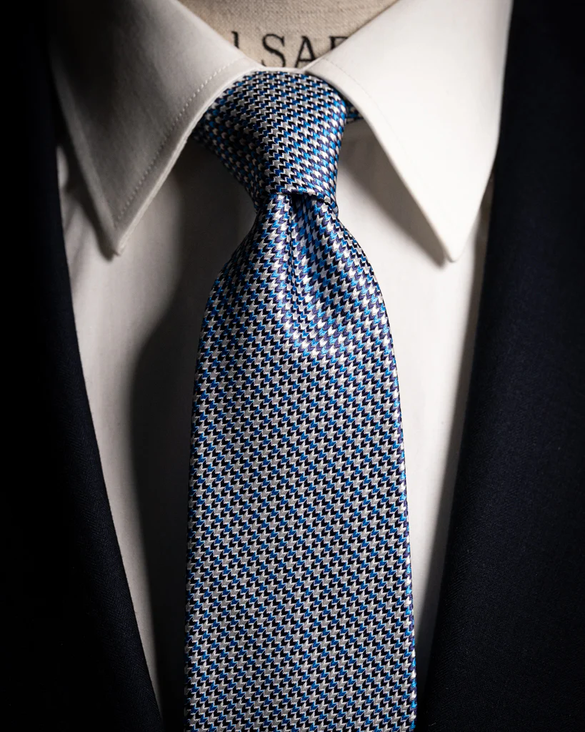 Cravatta Jacquard con Microtrama