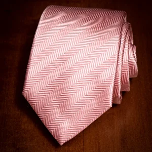 Cravatta Spinato Rosa