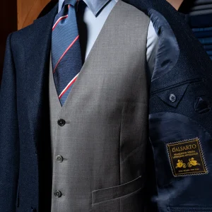 Gilet Grigio Monopetto