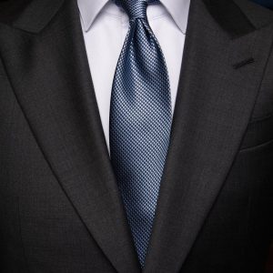 Cravatta Microtrama Blu e Azzurro