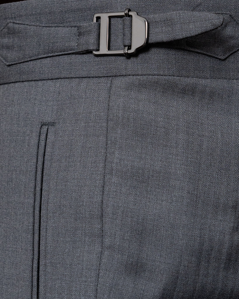 Pantalone Borromini Grigio Spinato - immagine 7