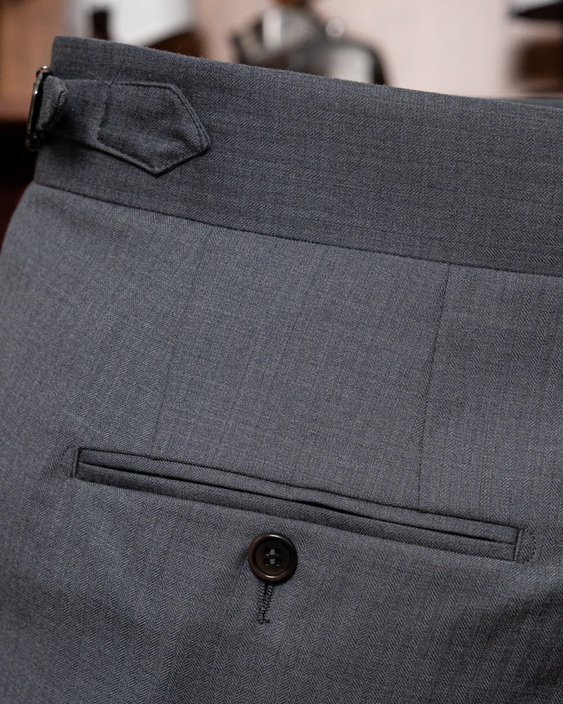 Pantalone Borromini Grigio Spinato - immagine 8