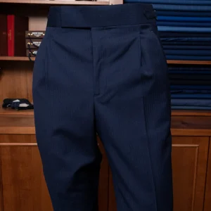 Pantalone Borromini Spinato Blu