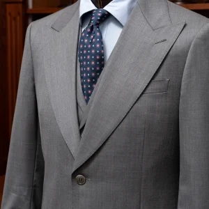 Abito Bernini Grigio Perla con Gilet