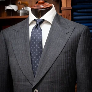 Abito Bernini Gessato Grigio Scuro