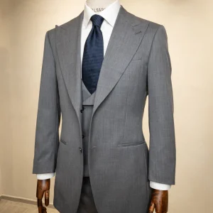 Abito Bernini Grigio Gesso con Gilet