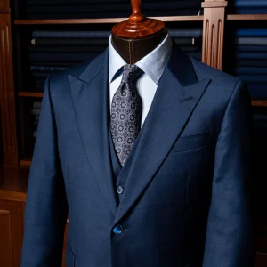 Abito Bernini Twill Blu Notte con Gilet