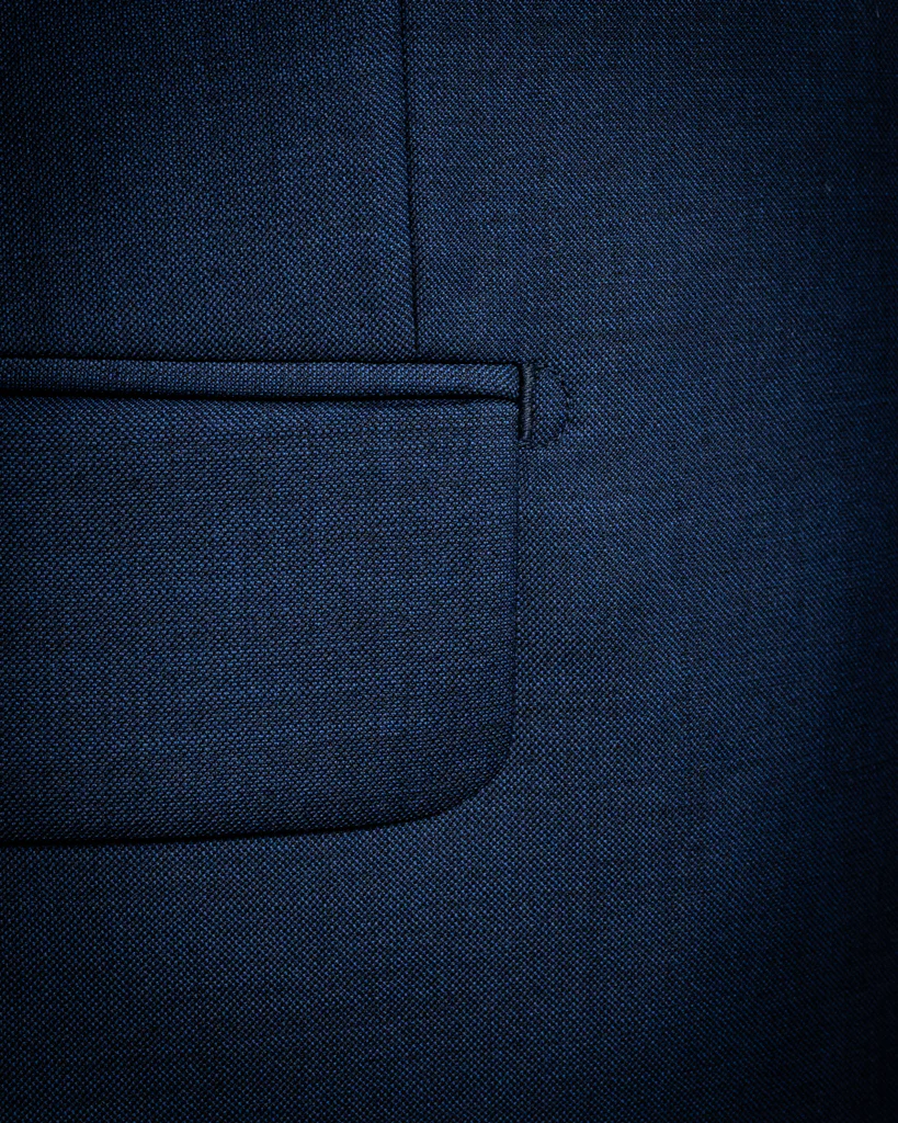 Abito Bernini Twill Blu Notte con Gilet - immagine 5