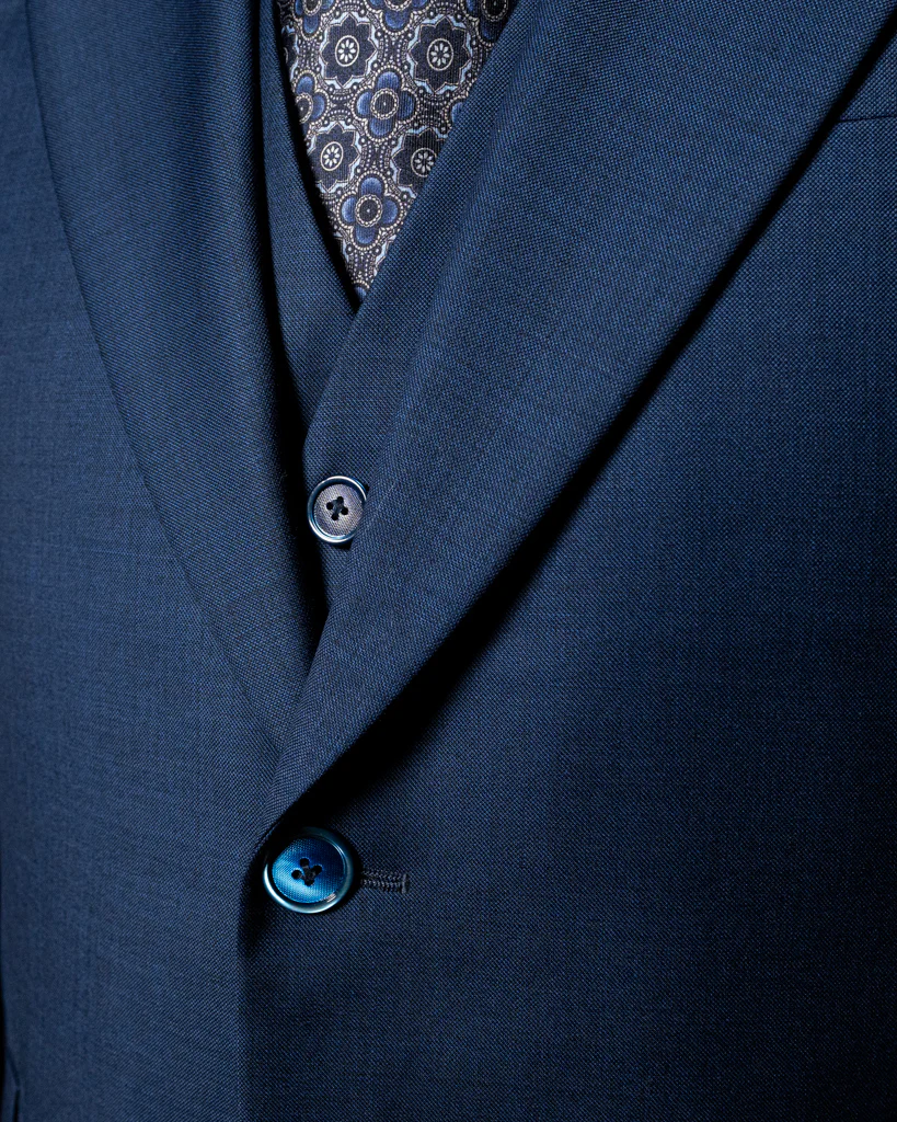 Abito Bernini Twill Blu Notte con Gilet - immagine 7