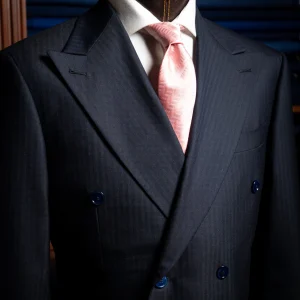 Abito Canova Blu Spinato