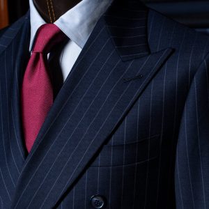 Abito Canova Gessato Blu