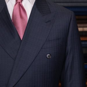 Abito Canova Gessato Pavone e Glicine