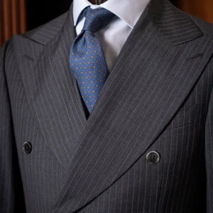 Abito Canova Grigio Scuro Gessato