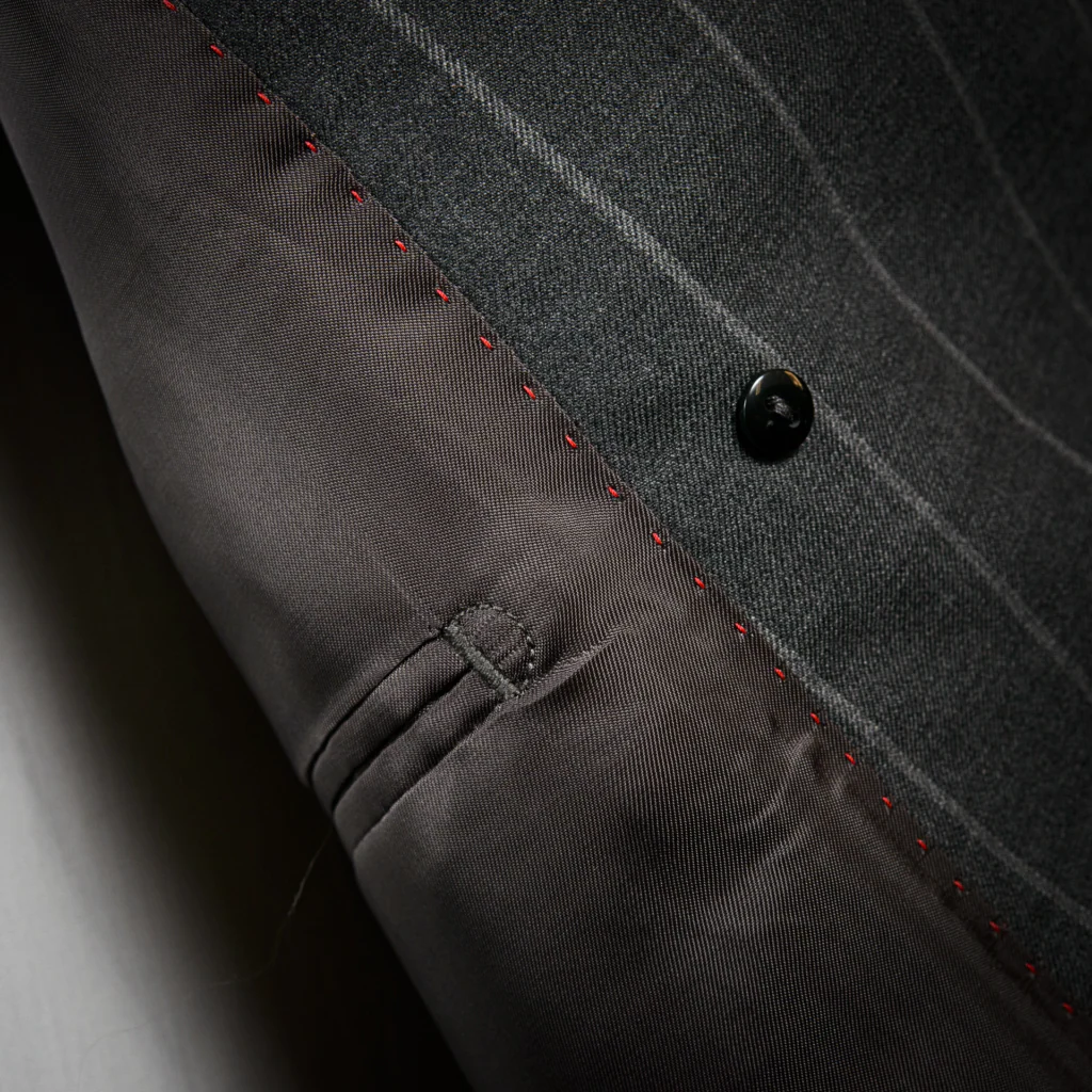 Abito Canova Grigio Gessato - immagine 4