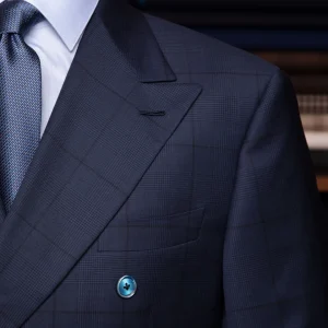 Abito Doppiopetto Canova Principe di Galles Blu