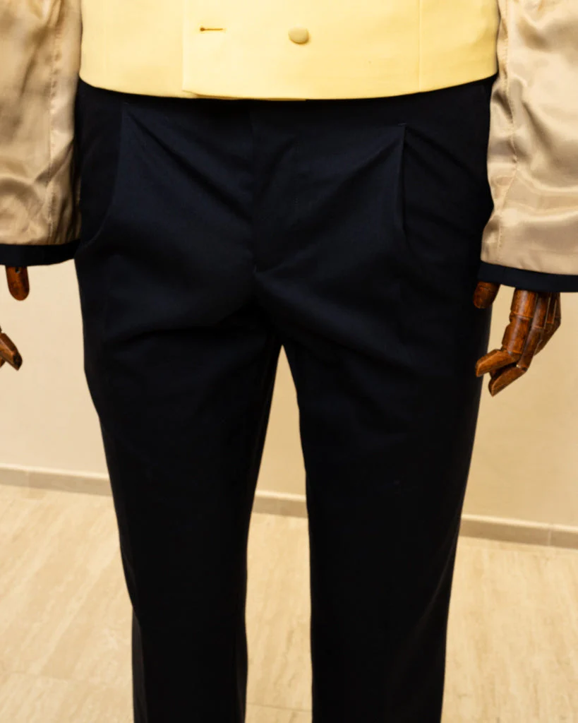 Abito Giotto Cerimonia Blu con Gilet Giallo - immagine 5