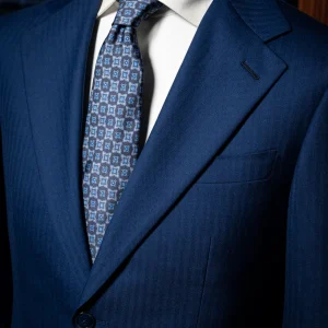 Abito Giotto Blu Chiaro Spinato