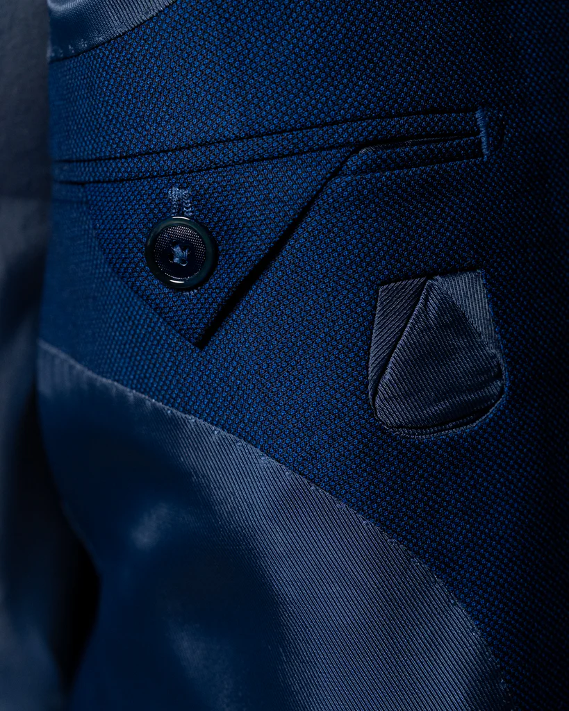 Abito Giotto Occhio Di Pernice Blu Chiaro - immagine 4