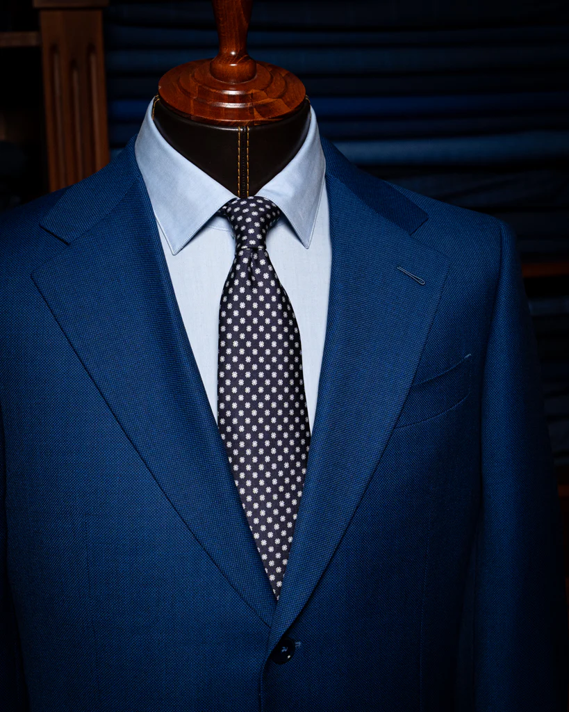 Abito Giotto Occhio Di Pernice Blu Chiaro - immagine 6