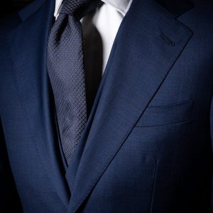 Abito Giotto Blu Cobalto Grafite con Gilet