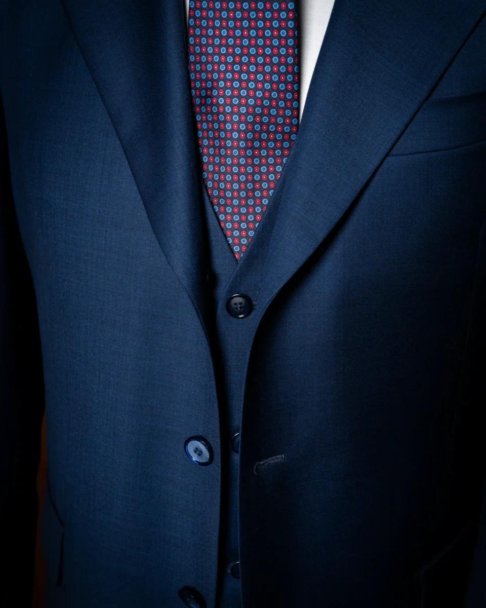 Abito Giotto Blu Notte Con Gilet - immagine 5