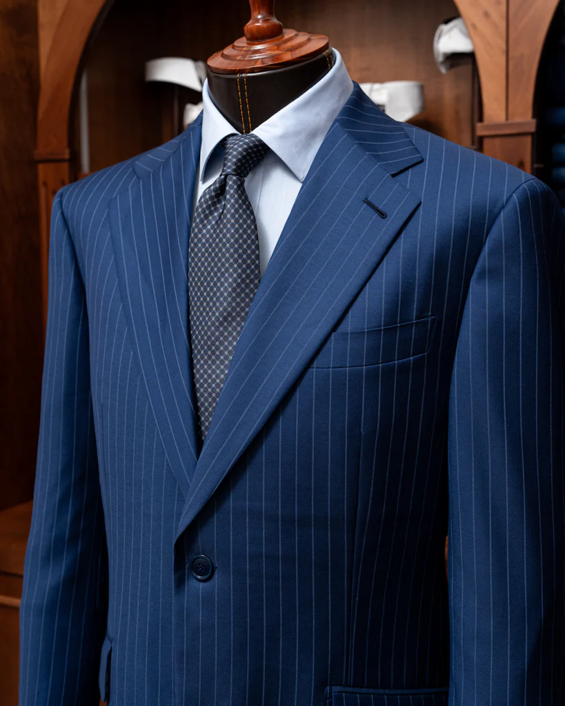 Abito Giotto Blu Reale Gessato