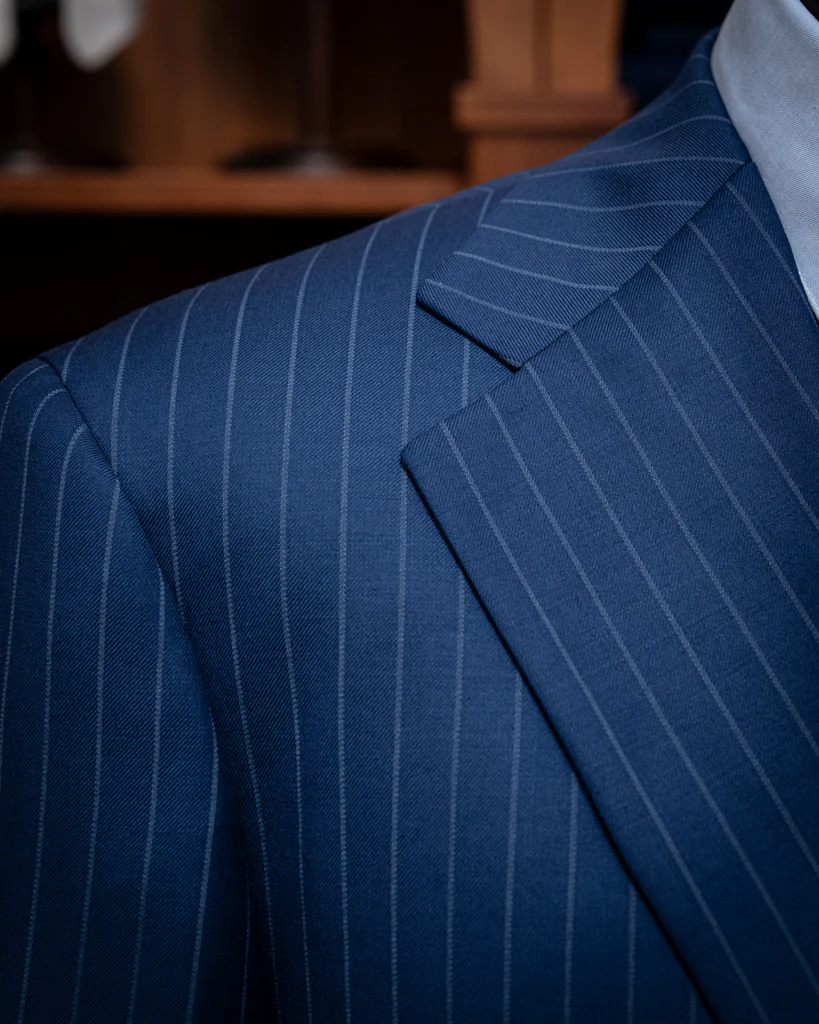 Abito Giotto Blu Reale Gessato - immagine 6