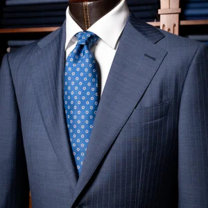 Abito Giotto Gessato Pavone e Glicine