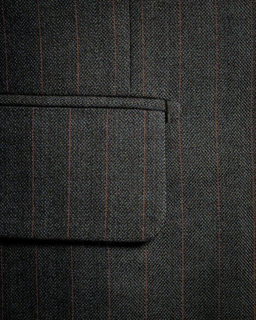 Abito Giotto Gessato Verde Scuro - immagine 7