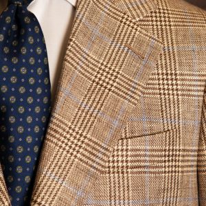 Abito Giotto Sfoderato Principe di Galles Marrone