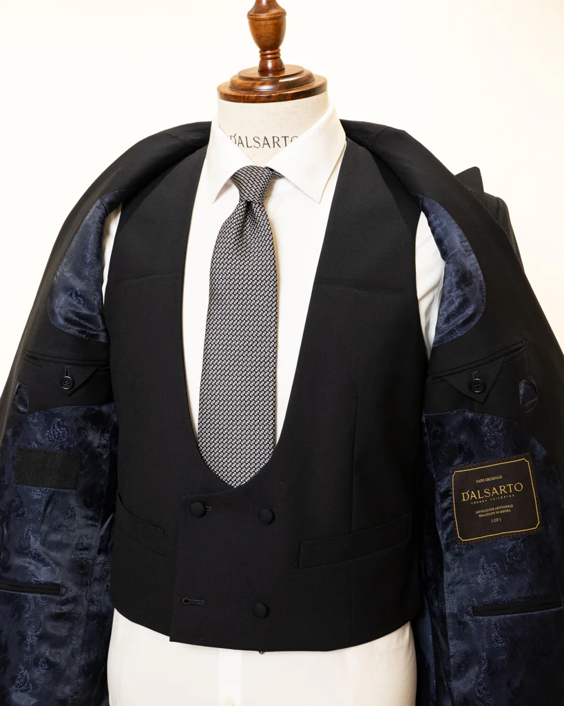 Abito Modernico Blu Ardesia con Gilet - immagine 6