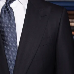 Abito Modernico Blu Scuro Spinato