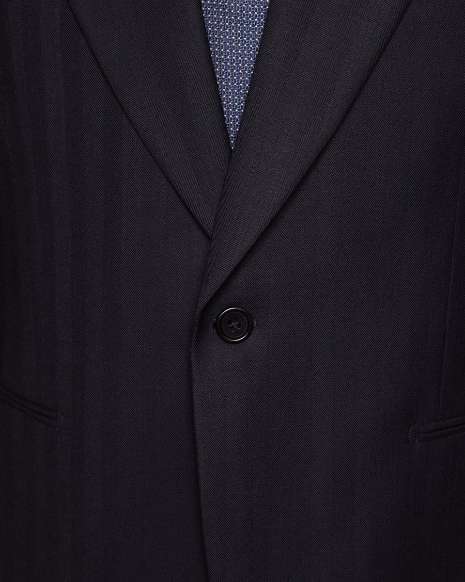 Abito Modernico Blu Scuro Spinato - immagine 5