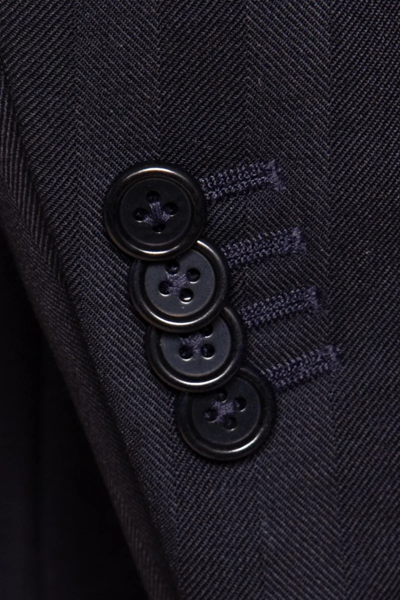 Abito Modernico Blu Scuro Spinato - immagine 7