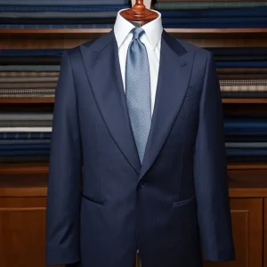 Abito Modernico Blu Scuro Spinato