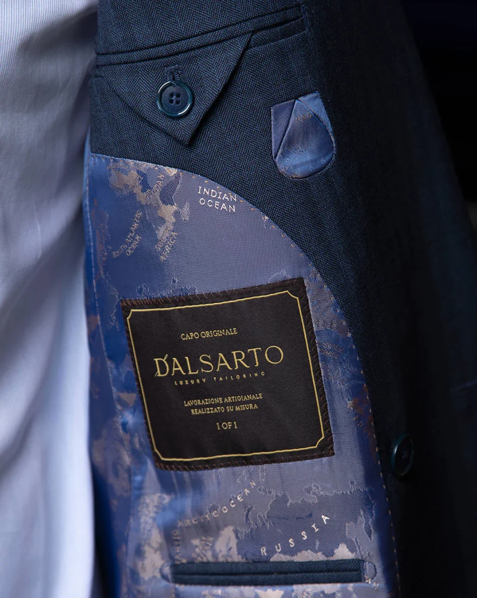 Abito Perugino Spinato Blu - immagine 6