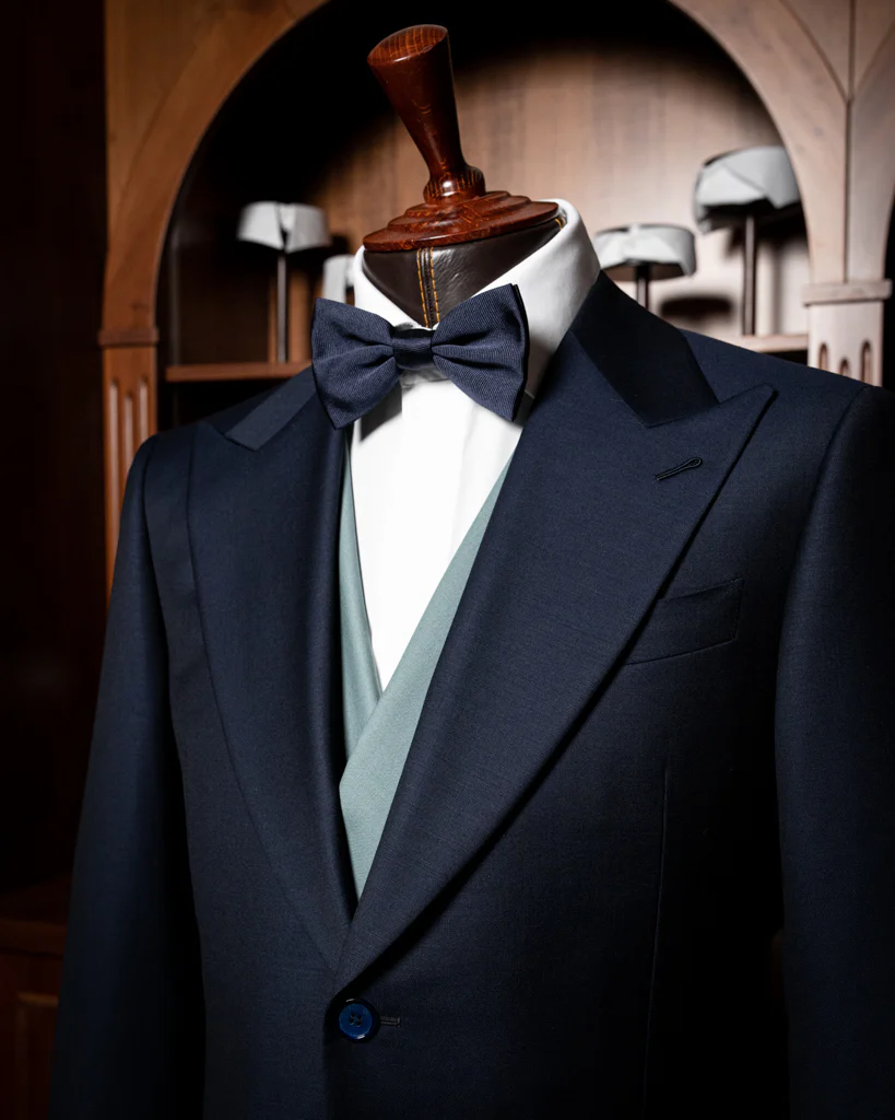 Abito Bernini Blu Navy con Gilet Verde - immagine 9
