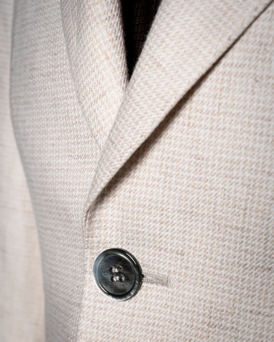 Abito Giotto Pied de Poule Crema - immagine 5