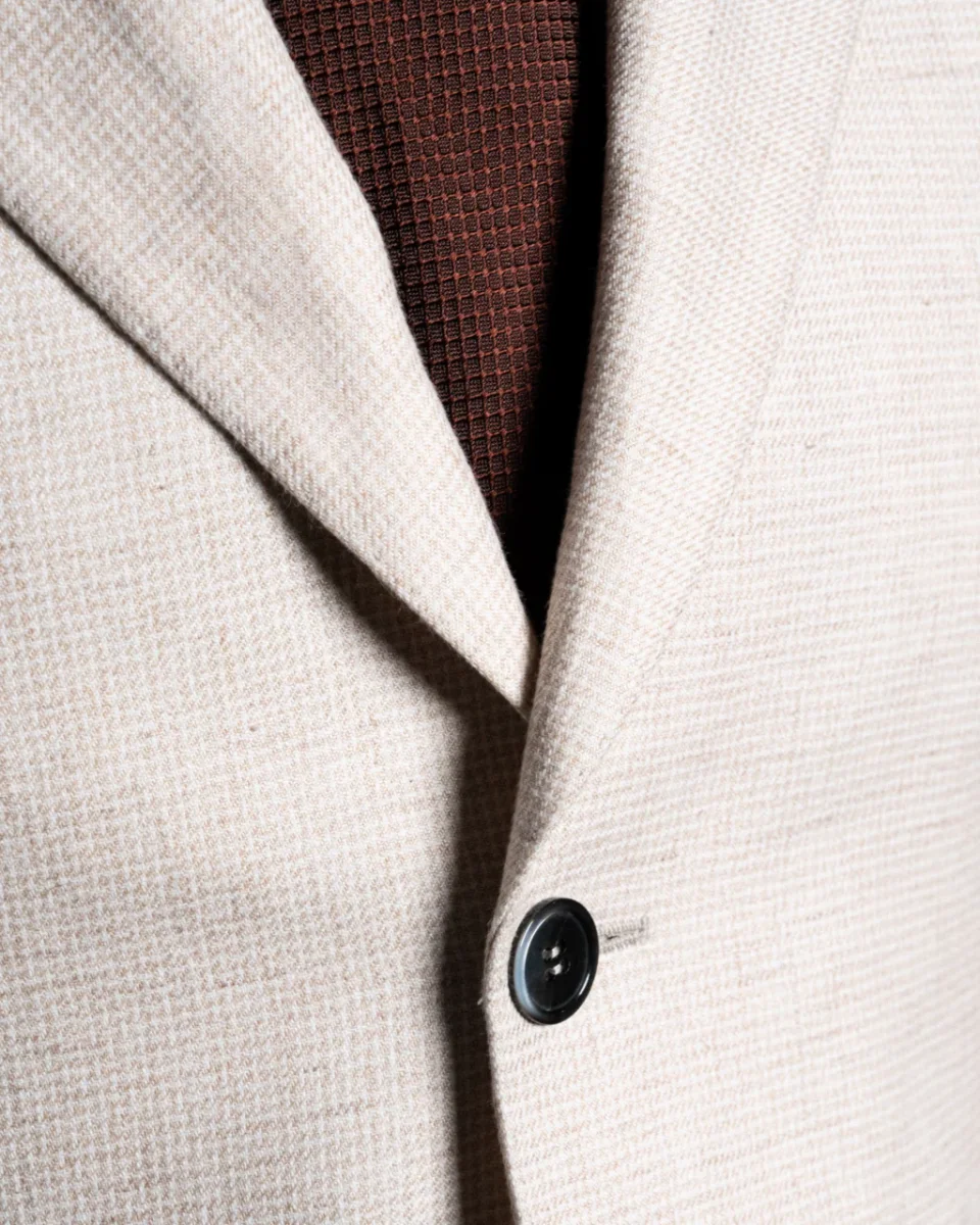 Abito Giotto Pied de Poule Crema - immagine 7