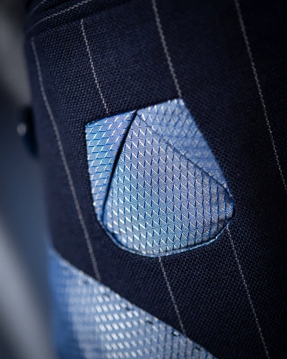 Abito Giotto Blu Gessato - immagine 4