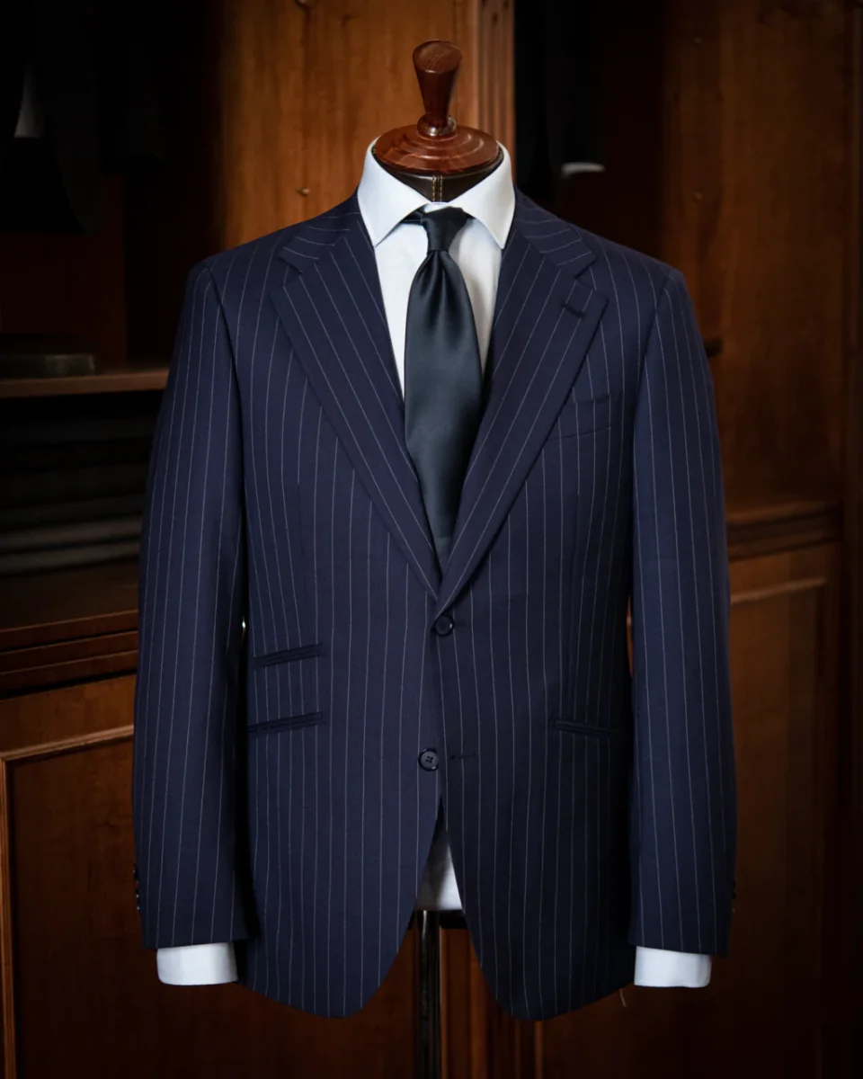 Abito Giotto Blu Gessato - immagine 3