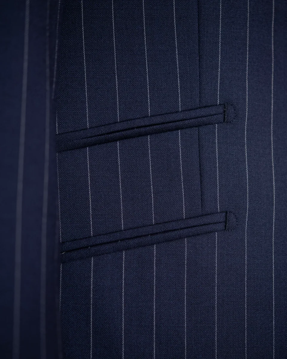 Abito Giotto Blu Gessato - immagine 7