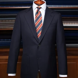 Blazer Blu Notte con Tasca a Toppa