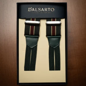 Bretelle Verdi a Righe