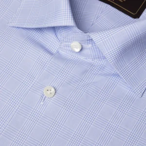 Camicia Azzurra a Quadri