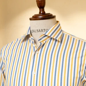 Camicia Bacchettata Gialla e Blu